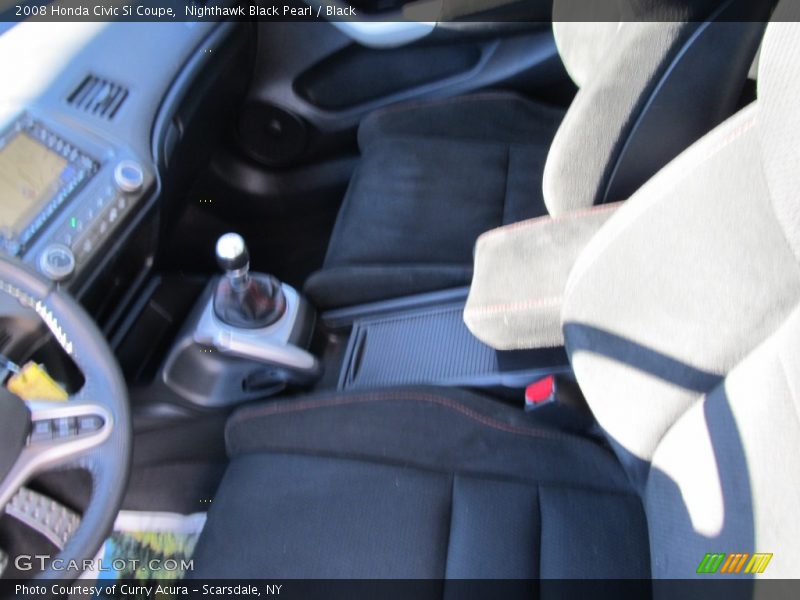 Nighthawk Black Pearl / Black 2008 Honda Civic Si Coupe