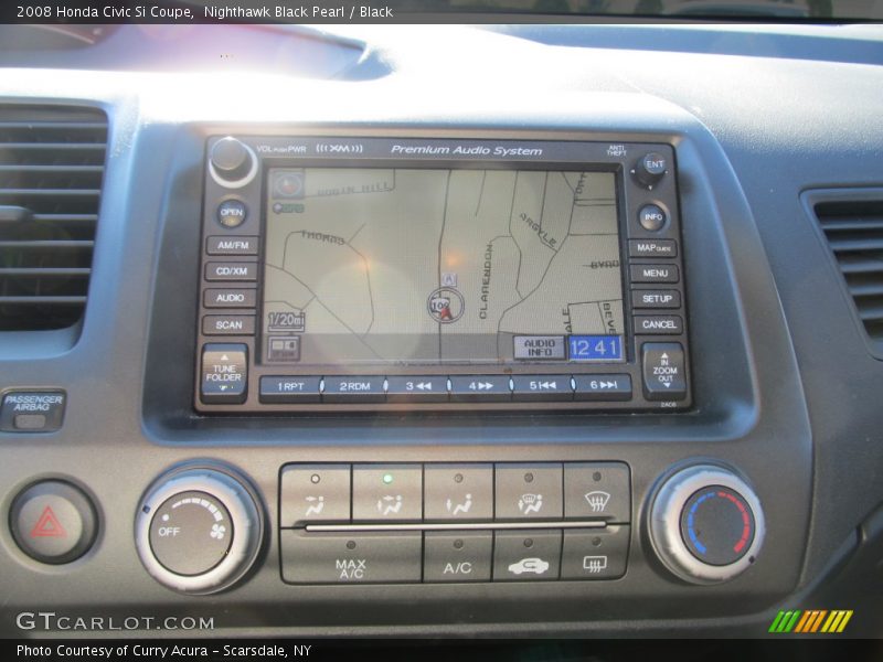 Nighthawk Black Pearl / Black 2008 Honda Civic Si Coupe