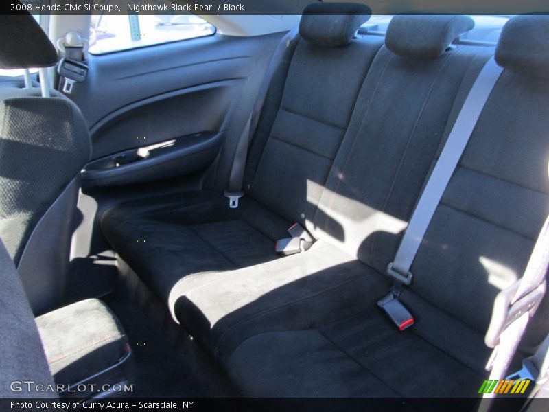 Nighthawk Black Pearl / Black 2008 Honda Civic Si Coupe