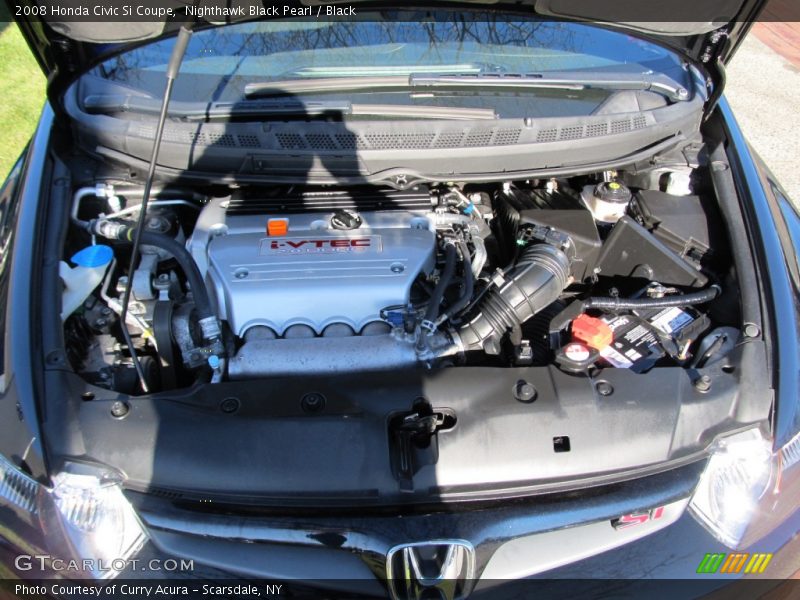 Nighthawk Black Pearl / Black 2008 Honda Civic Si Coupe