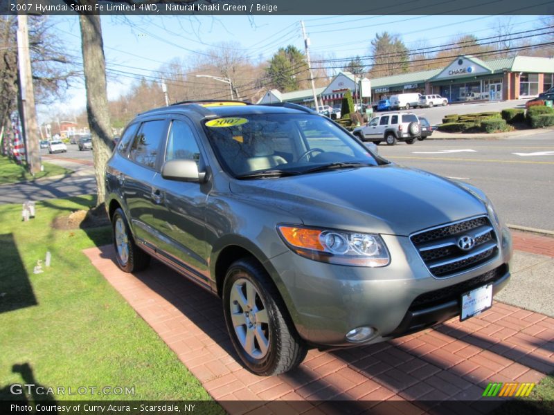 Natural Khaki Green / Beige 2007 Hyundai Santa Fe Limited 4WD