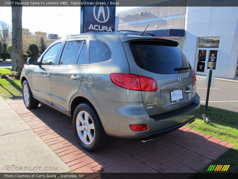 Natural Khaki Green / Beige 2007 Hyundai Santa Fe Limited 4WD