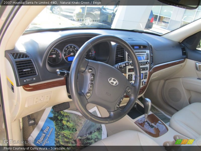 Natural Khaki Green / Beige 2007 Hyundai Santa Fe Limited 4WD