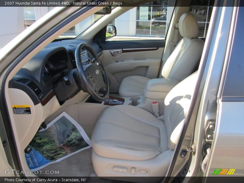 Natural Khaki Green / Beige 2007 Hyundai Santa Fe Limited 4WD