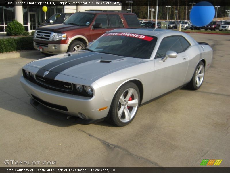 Bright Silver Metallic / Dark Slate Gray 2009 Dodge Challenger SRT8