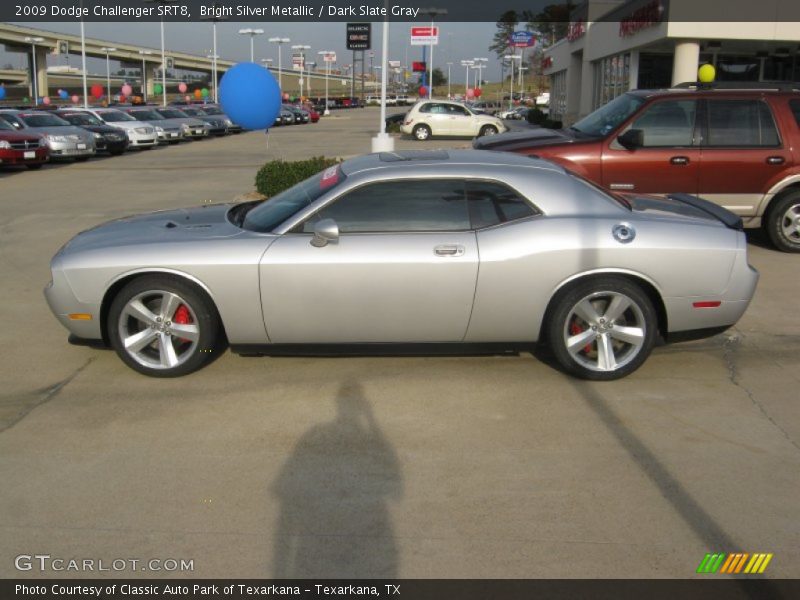 Bright Silver Metallic / Dark Slate Gray 2009 Dodge Challenger SRT8