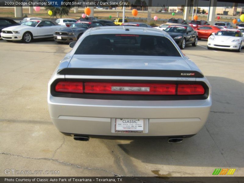Bright Silver Metallic / Dark Slate Gray 2009 Dodge Challenger SRT8