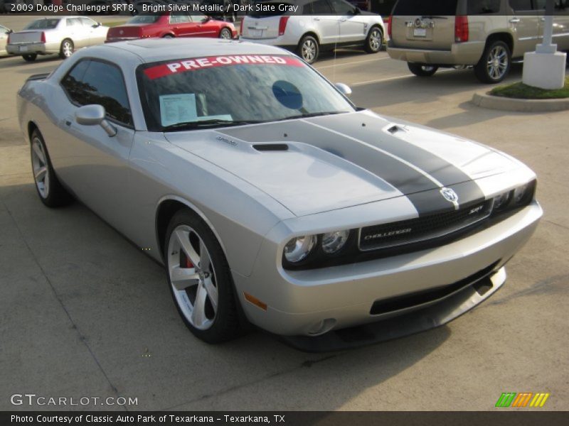 Bright Silver Metallic / Dark Slate Gray 2009 Dodge Challenger SRT8