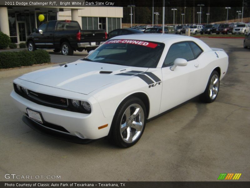Bright White / Dark Slate Gray 2011 Dodge Challenger R/T