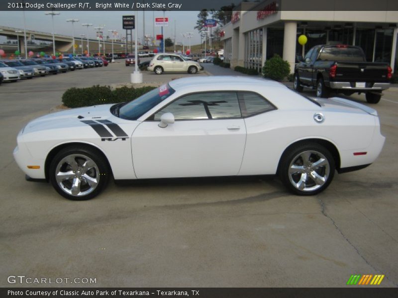 Bright White / Dark Slate Gray 2011 Dodge Challenger R/T