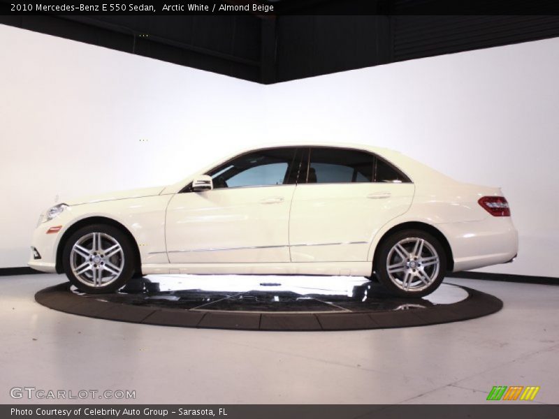 Arctic White / Almond Beige 2010 Mercedes-Benz E 550 Sedan