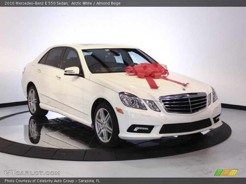 Arctic White / Almond Beige 2010 Mercedes-Benz E 550 Sedan