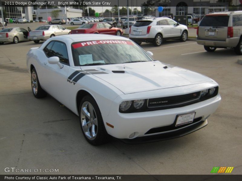 Bright White / Dark Slate Gray 2011 Dodge Challenger R/T