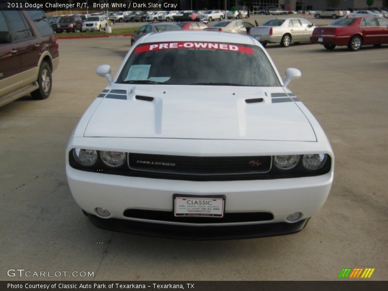 Bright White / Dark Slate Gray 2011 Dodge Challenger R/T