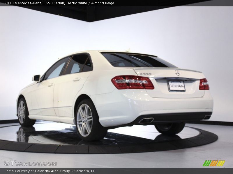 Arctic White / Almond Beige 2010 Mercedes-Benz E 550 Sedan