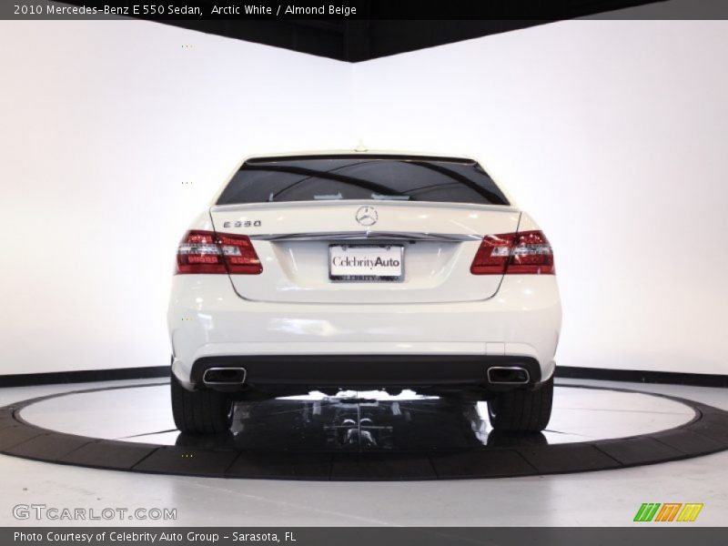 Arctic White / Almond Beige 2010 Mercedes-Benz E 550 Sedan