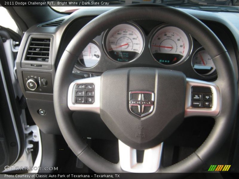 Bright White / Dark Slate Gray 2011 Dodge Challenger R/T