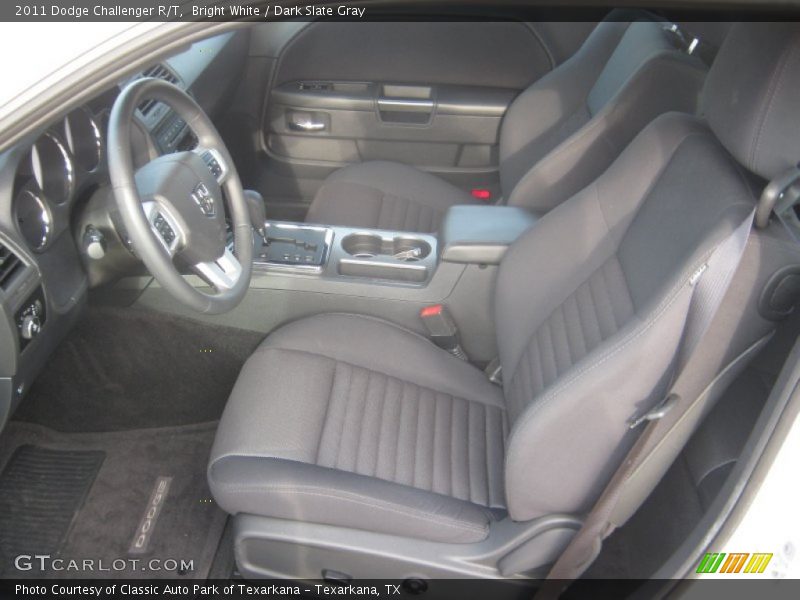Bright White / Dark Slate Gray 2011 Dodge Challenger R/T