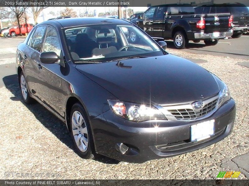 Dark Gray Metallic / Carbon Black 2009 Subaru Impreza 2.5i Sedan