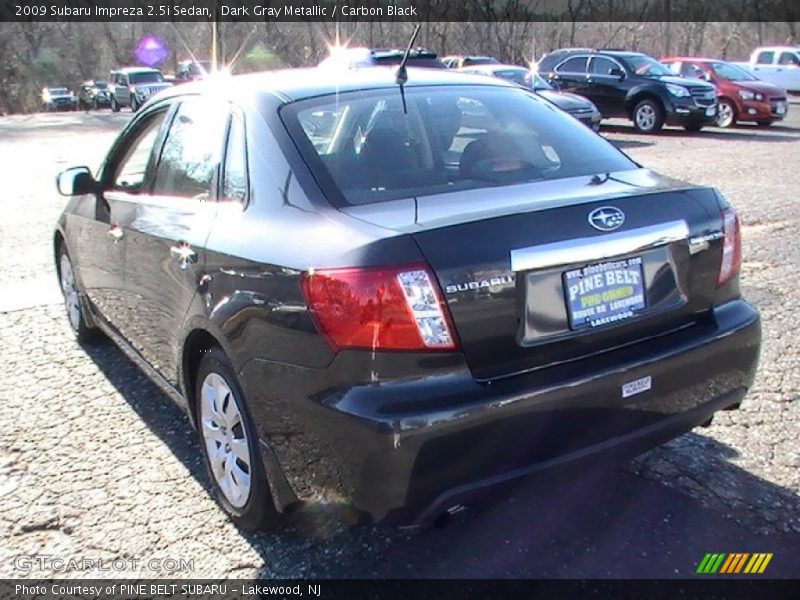 Dark Gray Metallic / Carbon Black 2009 Subaru Impreza 2.5i Sedan