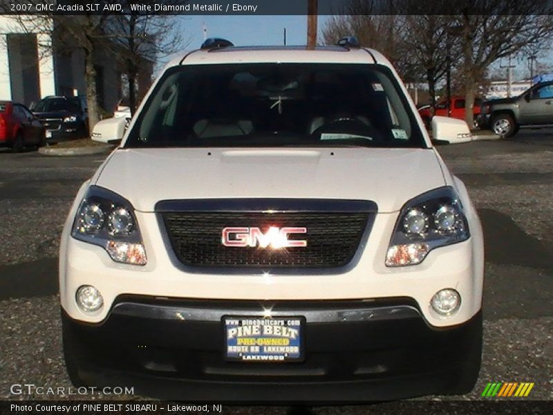 White Diamond Metallic / Ebony 2007 GMC Acadia SLT AWD