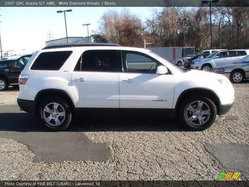 White Diamond Metallic / Ebony 2007 GMC Acadia SLT AWD