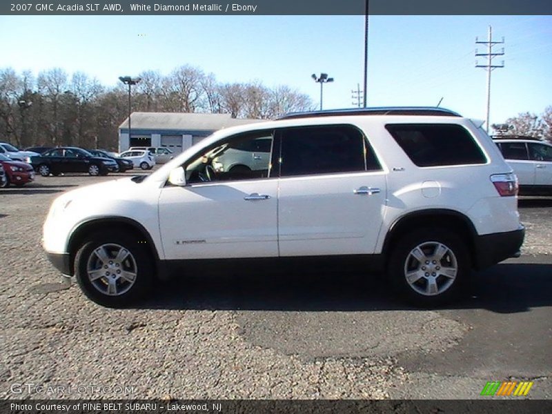 White Diamond Metallic / Ebony 2007 GMC Acadia SLT AWD