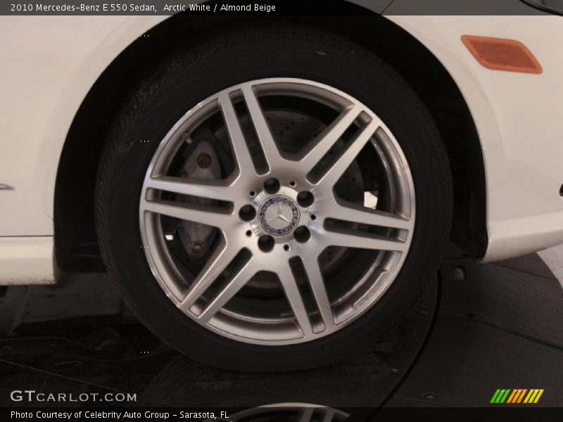 Arctic White / Almond Beige 2010 Mercedes-Benz E 550 Sedan