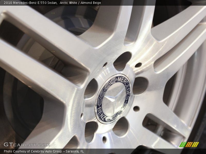 Arctic White / Almond Beige 2010 Mercedes-Benz E 550 Sedan