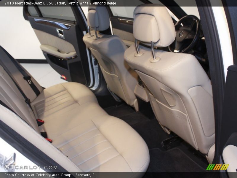 Arctic White / Almond Beige 2010 Mercedes-Benz E 550 Sedan