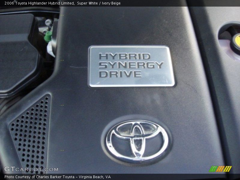  2006 Highlander Hybrid Limited Engine - 3.3L DOHC 24V VVT-i V6 Gasoline/Electric Hybrid