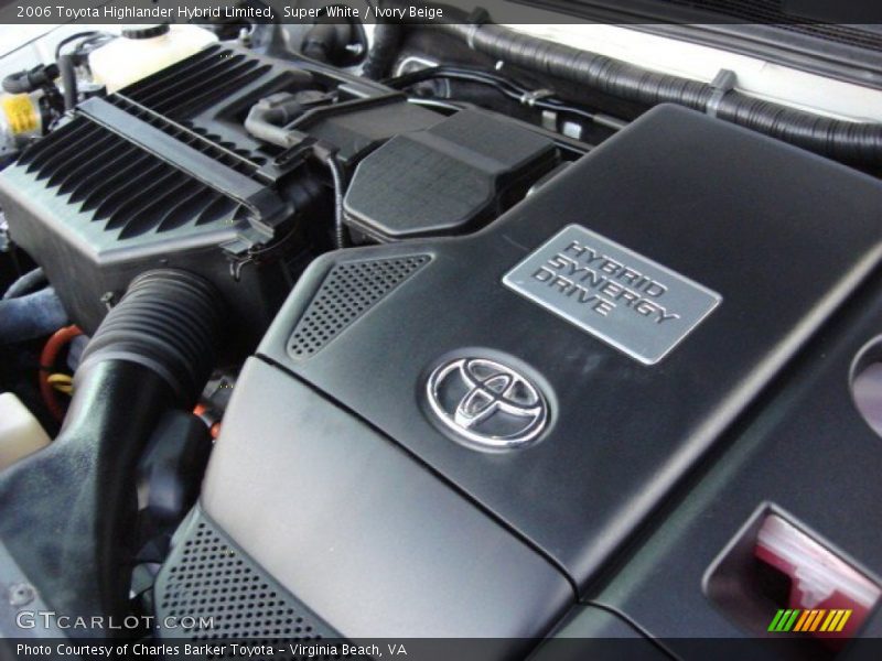  2006 Highlander Hybrid Limited Engine - 3.3L DOHC 24V VVT-i V6 Gasoline/Electric Hybrid