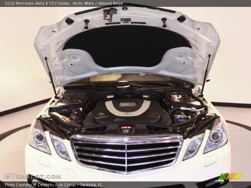Arctic White / Almond Beige 2010 Mercedes-Benz E 550 Sedan
