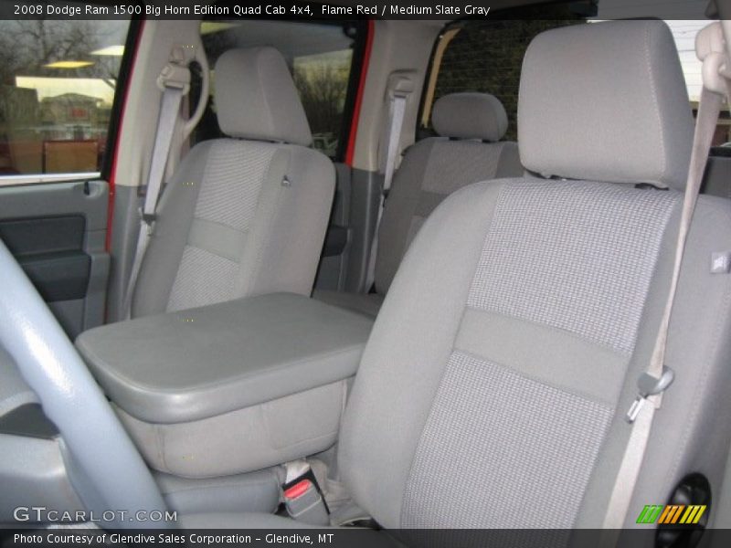 Flame Red / Medium Slate Gray 2008 Dodge Ram 1500 Big Horn Edition Quad Cab 4x4