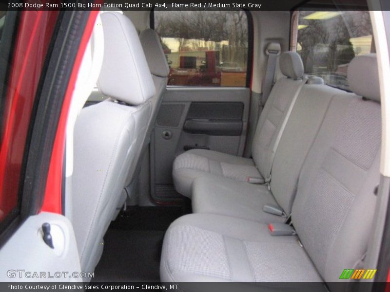 Flame Red / Medium Slate Gray 2008 Dodge Ram 1500 Big Horn Edition Quad Cab 4x4