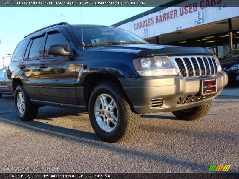 Patriot Blue Pearlcoat / Dark Slate Gray 2002 Jeep Grand Cherokee Laredo 4x4