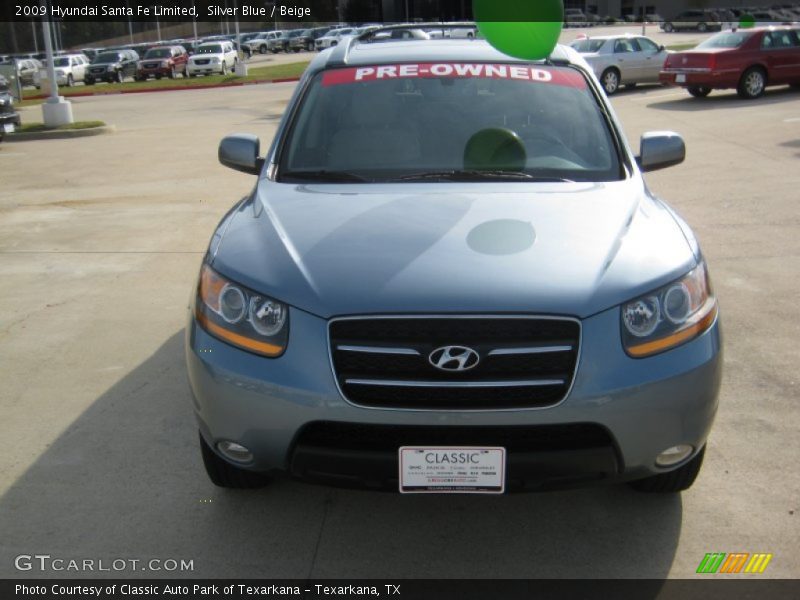 Silver Blue / Beige 2009 Hyundai Santa Fe Limited