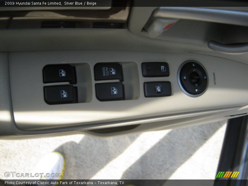 Silver Blue / Beige 2009 Hyundai Santa Fe Limited