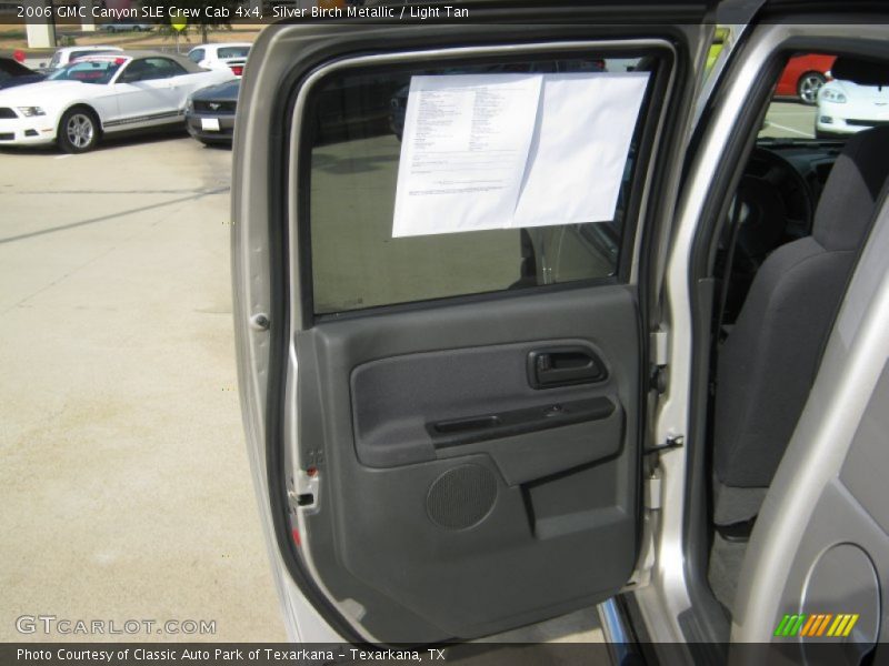 Silver Birch Metallic / Light Tan 2006 GMC Canyon SLE Crew Cab 4x4