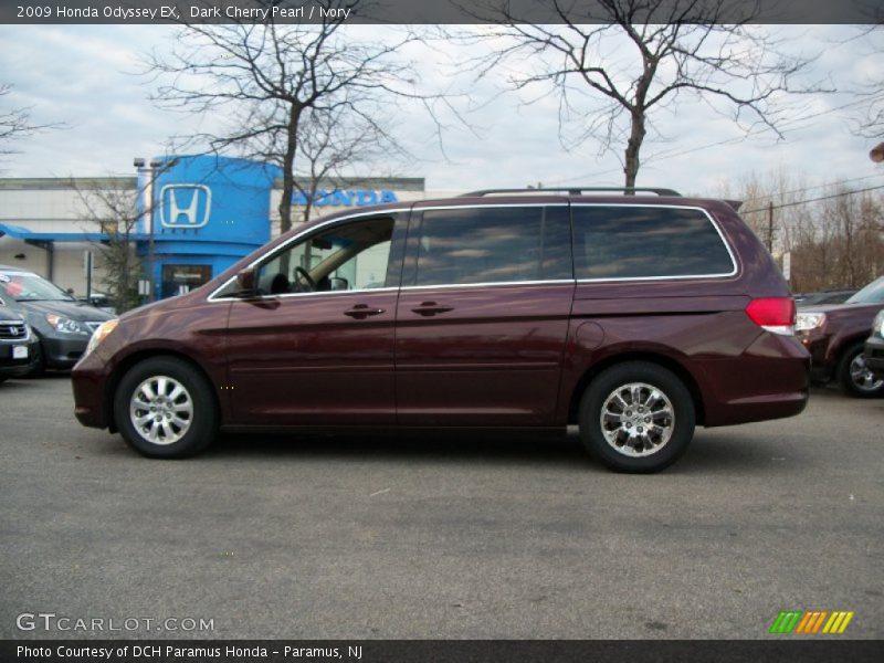 Dark Cherry Pearl / Ivory 2009 Honda Odyssey EX