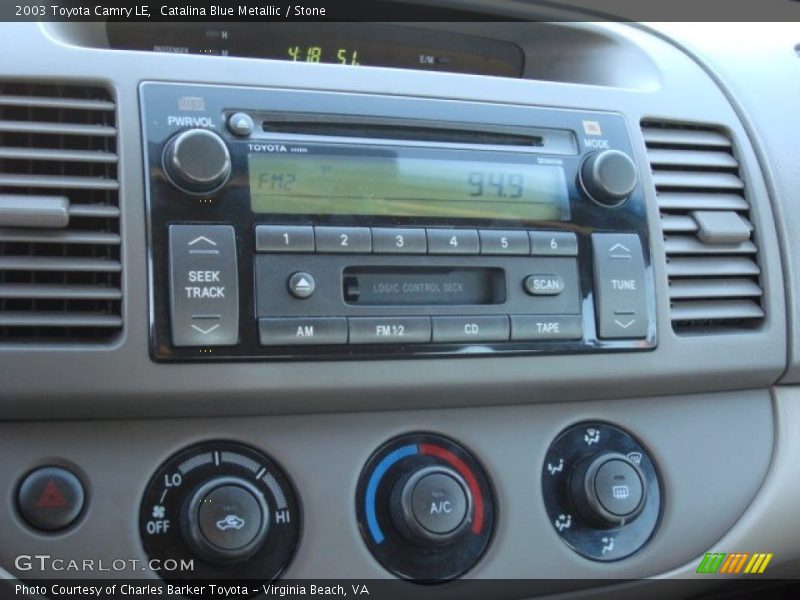 Catalina Blue Metallic / Stone 2003 Toyota Camry LE