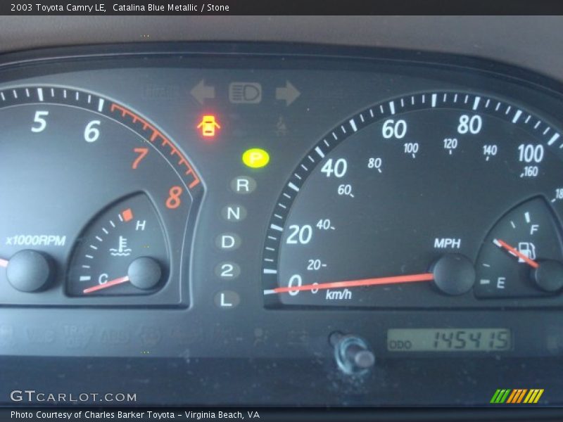 Catalina Blue Metallic / Stone 2003 Toyota Camry LE