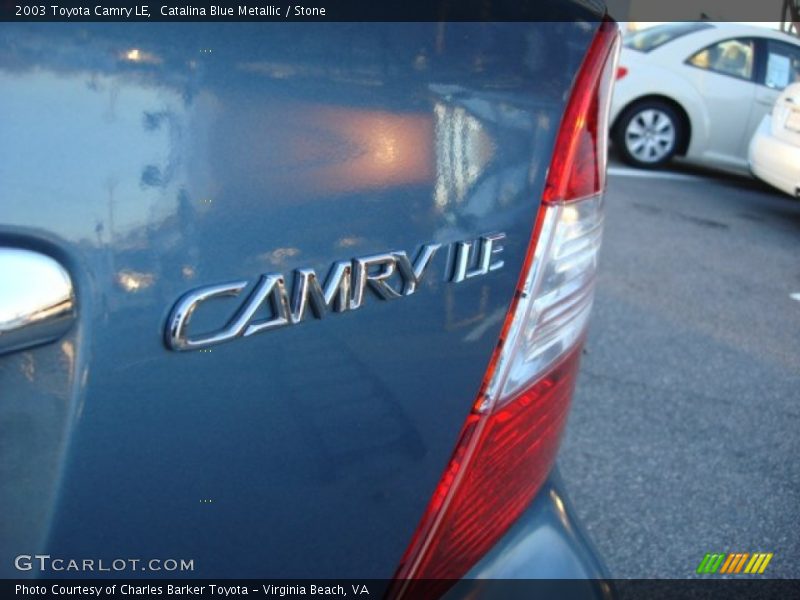 Catalina Blue Metallic / Stone 2003 Toyota Camry LE