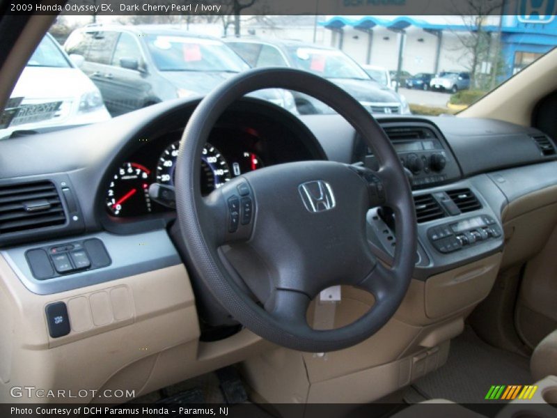 Dark Cherry Pearl / Ivory 2009 Honda Odyssey EX
