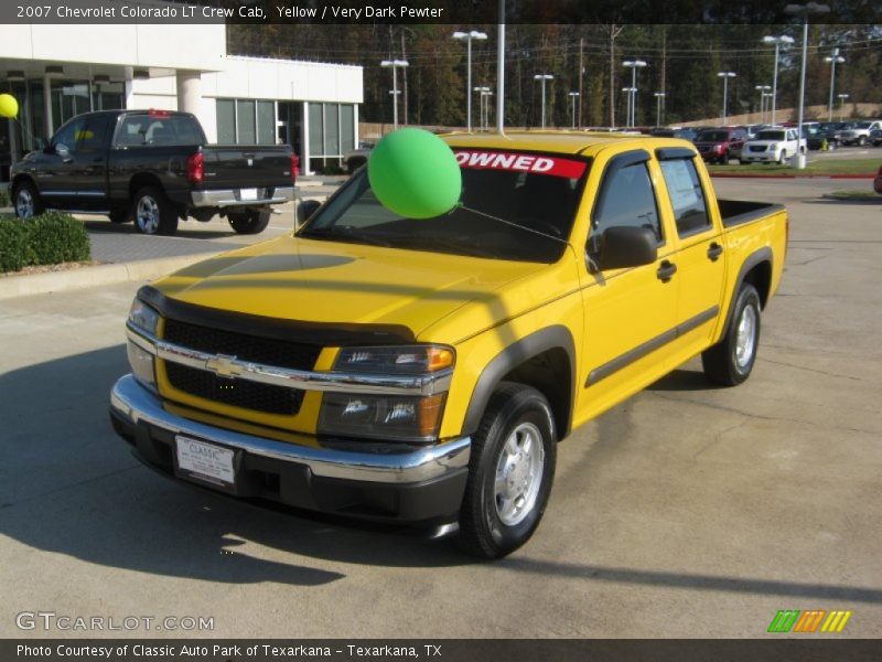 Yellow / Very Dark Pewter 2007 Chevrolet Colorado LT Crew Cab