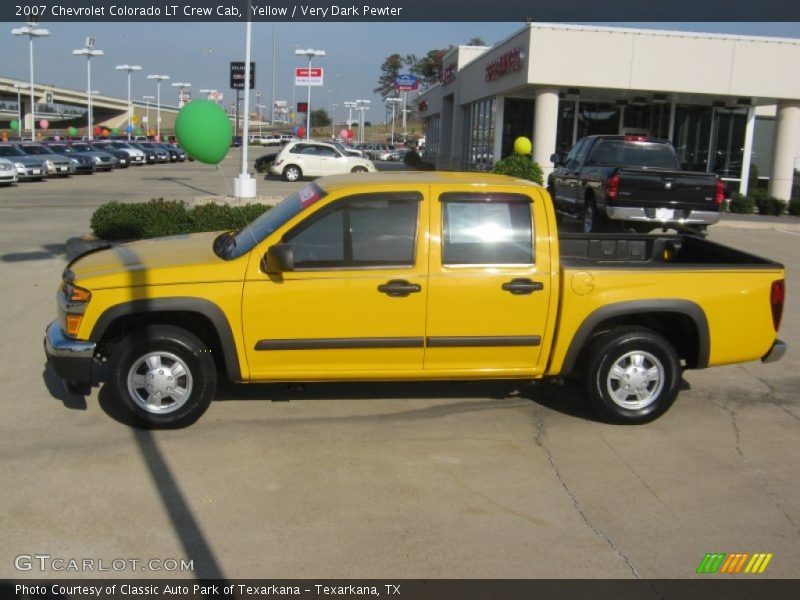 Yellow / Very Dark Pewter 2007 Chevrolet Colorado LT Crew Cab