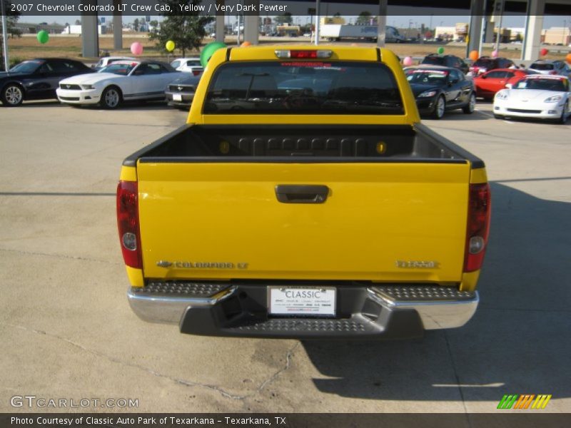 Yellow / Very Dark Pewter 2007 Chevrolet Colorado LT Crew Cab