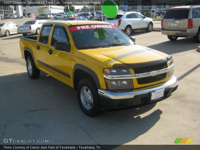 Yellow / Very Dark Pewter 2007 Chevrolet Colorado LT Crew Cab