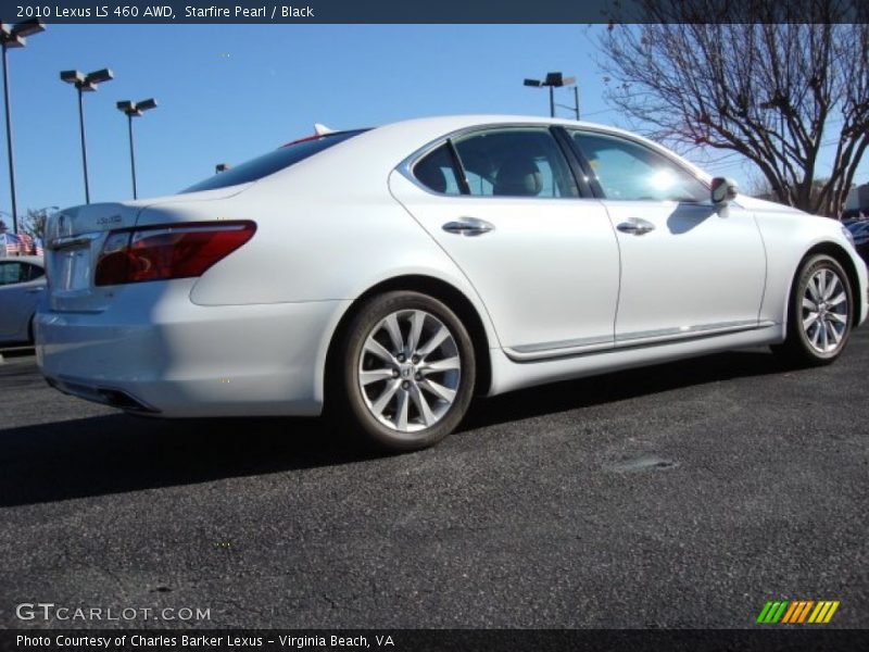 Starfire Pearl / Black 2010 Lexus LS 460 AWD
