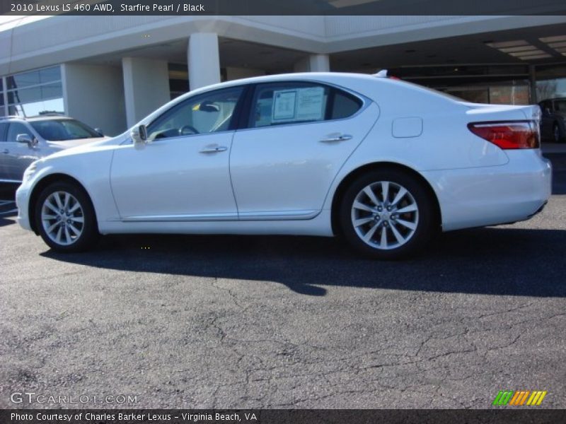 Starfire Pearl / Black 2010 Lexus LS 460 AWD